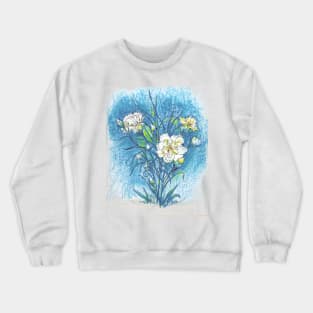 Carnation Flowers color pencil Crewneck Sweatshirt